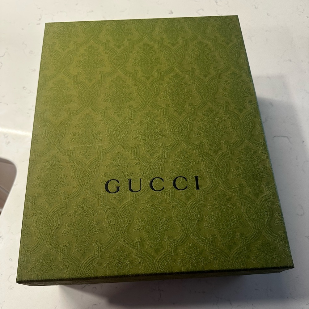 Gucci Navy Monogram Platform Sandals - Picture 10 of 12